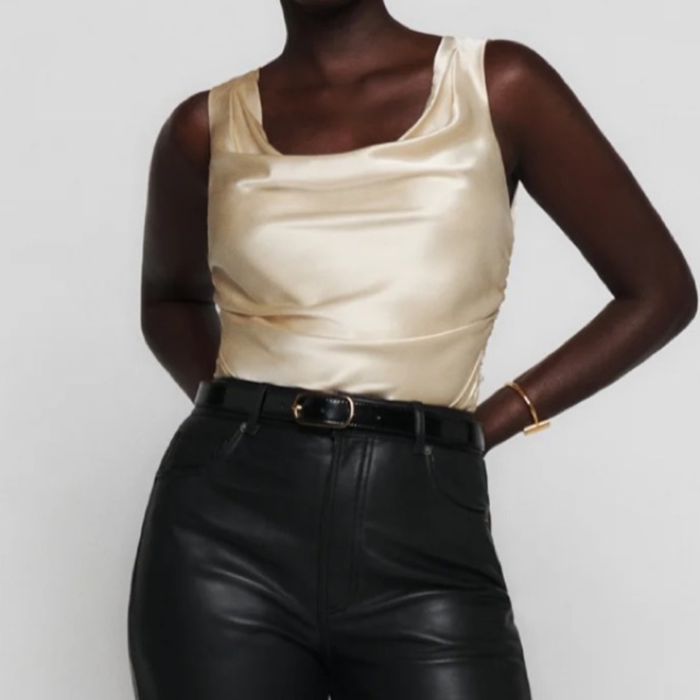 Reformation Keira Silk Top